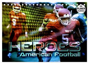 HEROES – American Football (Tischkalender 2024 DIN A5 quer), CALVENDO Monatskalender von Bleicher,  Renate