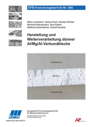 Herstellung und Weiterverarbeitung dünner Al/Mg/Al-Verbundbleche von Kaden,  Nico, Kawalla,  Rudolf, Linnemann,  Maik, Mauermann,  Reinhard, Psyk,  Verena, Richter,  Karsten, Schmidtchen,  Matthias