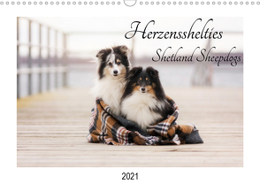 Herzensshelties – Shetland Sheepdogs (Wandkalender 2021 DIN A3 quer) von Kudla,  Madlen