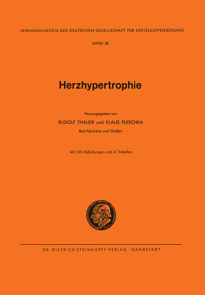 Herzhypertrophie von Pleschka,  Klaus, Thauer,  Rudolf