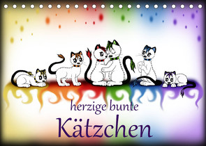 herzige bunte Kätzchen (Tischkalender 2023 DIN A5 quer) von Haberhauer,  Petra