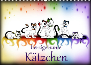 herzige bunte Kätzchen (Wandkalender 2022 DIN A2 quer) von Haberhauer,  Petra