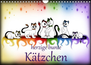 herzige bunte Kätzchen (Wandkalender 2022 DIN A4 quer) von Haberhauer,  Petra