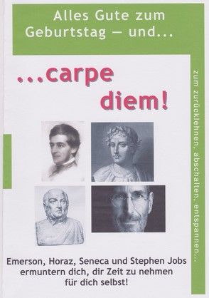 Carpe diem von Horaz, Lorenz,  Hugh, Seneca