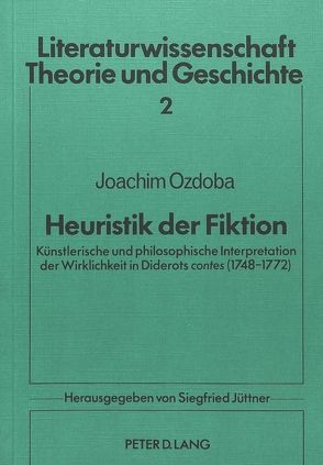 Heuristik der Fiktion von Ozdoba,  Joachim