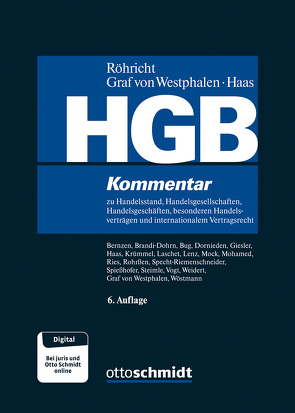 HGB von Bernzen,  Anna K., Brandi-Dohrn,  Anselm, Bug,  Hannah, Dornieden,  Guido, Giesler,  Jan Patrick, Haas,  Ulrich, Krümmel,  Thomas, Laschet,  Carsten, Lenz,  Tobias, Mock,  Sebastian, Mohamed,  Jean, Rieß,  Peter, Röhricht/Graf von Westphalen/Haas, Rohrßen,  Benedikt, Specht-Riemenschneider,  Louisa, Spießhofer,  Birgit, Steimle,  Volker, Vogt,  Volker, Weidert,  Stefan, Westphalen,  Friedrich Graf von, Wöstmann,  Heinz