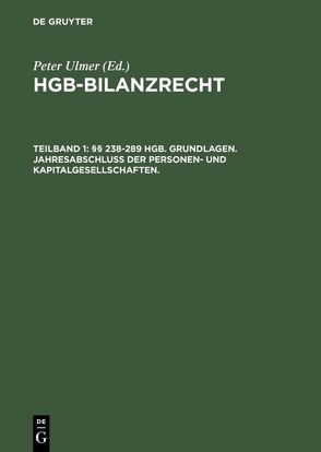 HGB-Bilanzrecht von Ulmer,  Peter