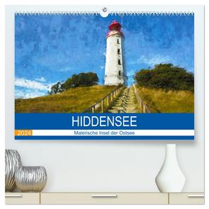 Hiddensee – Malerische Insel der Ostsee (hochwertiger Premium Wandkalender 2024 DIN A2 quer), Kunstdruck in Hochglanz von Frost,  Anja