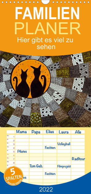Familienplaner Hier gibt es viel zu sehen (Wandkalender 2022 , 21 cm x 45 cm, hoch) von Sarnade