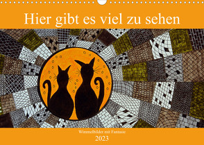 Hier gibt es viel zu sehen (Wandkalender immerwährend DIN A3 quer) von Sarnade