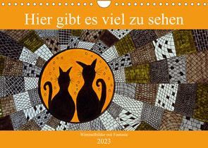 Hier gibt es viel zu sehen (Wandkalender immerwährend DIN A4 quer) von Sarnade