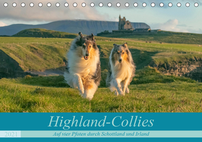 Highland-Collies – Auf vier Pfoten durch Schottland und Irland (Tischkalender 2021 DIN A5 quer) von Elling,  Julia