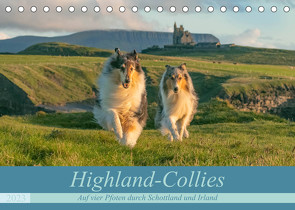 Highland-Collies – Auf vier Pfoten durch Schottland und Irland (Tischkalender 2023 DIN A5 quer) von Elling,  Julia