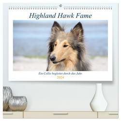 Highland Hawk Fame – Ein Collie begleitet durch das Jahr (hochwertiger Premium Wandkalender 2024 DIN A2 quer), Kunstdruck in Hochglanz von und Marina Zimmermann Fotografie GbR,  Andreas