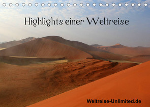 Highlights einer Weltreise (Tischkalender 2022 DIN A5 quer) von weltreise-unlimited.de