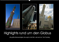 Highlights rund um den Globus (Wandkalender 2022 DIN A2 quer) von Fleiß und Karsten Schütt,  Ursula, Foto-FukS