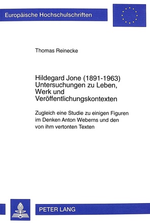 Hildegard Jone (1891-1963) von Reinecke,  Thomas