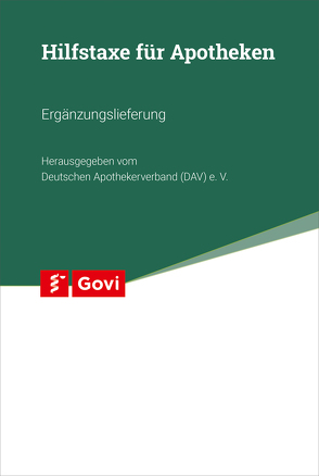 Hilfstaxe für Apotheken 38. Ergänzungslieferung