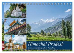 Himachal Pradesh – Bezaubernde Bergwelt im Himalaya (Tischkalender 2024 DIN A5 quer), CALVENDO Monatskalender von Leonhardy,  Thomas