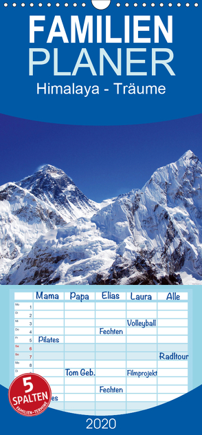 Himalaya – Träume – Familienplaner hoch (Wandkalender 2020 , 21 cm x 45 cm, hoch) von Prammer,  Andreas