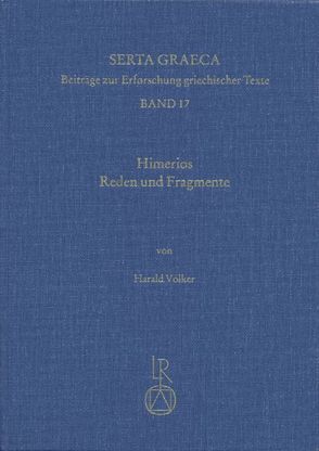 Himerios. Reden und Fragmente von Völker,  Harald