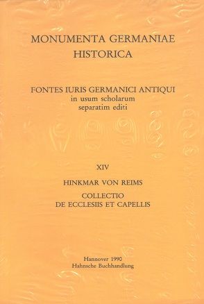 Hinkmar von Reims, Collectio de ecclesiis et capellis von Stratmann,  Martina