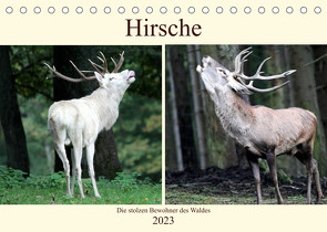 Hirsche – Die stolzen Bewohner des Waldes (Tischkalender 2023 DIN A5 quer) von Klatt,  Arno