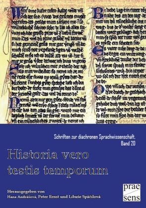 Historia vero testis temporum von Andrášová,  Hana, Ernst,  Peter, Spacilová,  Libuse