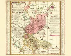 Historische Karte: Ämter Liebenwerda und Schlieben, 1753 (Plano) von Rockstuhl,  Harald, Schenk,  Peter (der Jüngere), Zürner,  Adam Friedrich