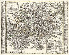 Historische Karte: Erzgebirge – Erzgebirgischer Kreis 1761 (Plano) von Schenk,  Peter (der Jüngere), Zürner,  Adam Friedrich