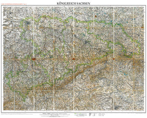 Historische Karte: Königreich SACHSEN im Deutschen Reich – um 1905 [gerollt] von Herrich,  A., Rockstuhl,  Harald