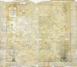 Historische Karte: LAND THÜRINGEN 1625 [gerollt auf 2 Bögen] von Adolarius,  Erichius, Rous,  A