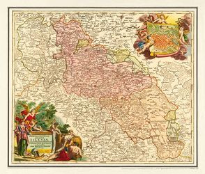 Historische Karte: Schlesien 1724 (Plano) von Homann,  Johann B, Rockstuhl,  Harald