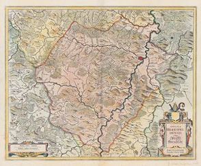 Historische Karte St. Hersfeld in Hessen 1635 (Plano) von Hondius,  Jodocus, Janssonius,  Johannes