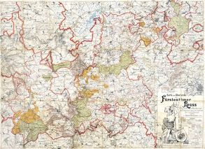 Historische Karte: Vogtland: Oberland der Fürstentumer Reuss 1901 (Plano) von Brossmann,  Eduard