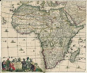 Historische Landkarte: Afrika 1698 (Plano) von Danckert,  Justus