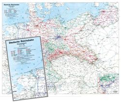 Historische Übersichtskarte: Deutschland 1938 – Reichsbahndirektionen der Deutsche Reichsbahn [84 x 67 cm gefaltet auf A 4] von Rockstuhl,  Harald