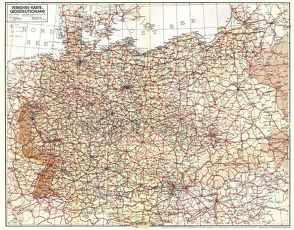 Historische Übersichtskarte: VERKEHRSKARTE VON GROSSDEUTSCHLAND 1940 von Rockstuhl,  Harald