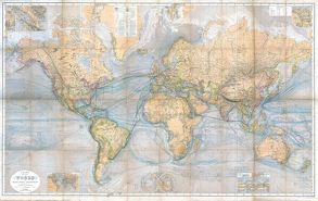 Historische WELTKARTE 1867 – CHART OF THE WORLD von Berghaus,  Hermann, Stülpnagel,  Friedrich von, Weiler,  Will.