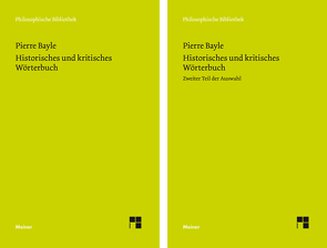 Historisches und kritisches Wörterbuch von Bayle,  Pierre, Gawlick,  Günter, Kreimendahl,  Lothar