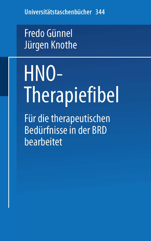 HNO-Therapiefibel von Günnel,  F., Knothe,  J.