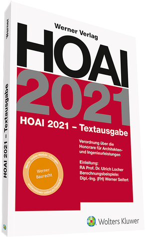 HOAI 2021 – Textausgabe von Locher,  Horst, Seifert,  Werner