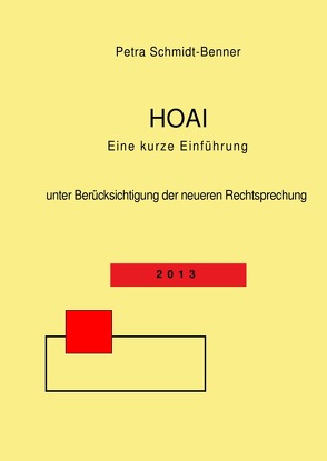 HOAI – Eine kurze Einführung 2013 von Schmidt-Benner,  Petra