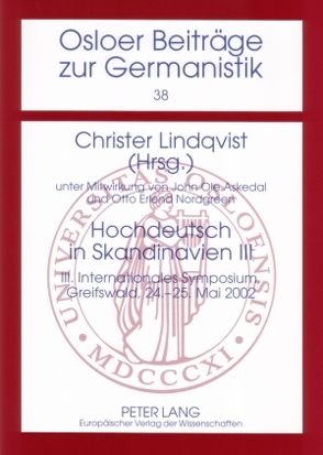 Hochdeutsch in Skandinavien III von Lindqvist,  Christer