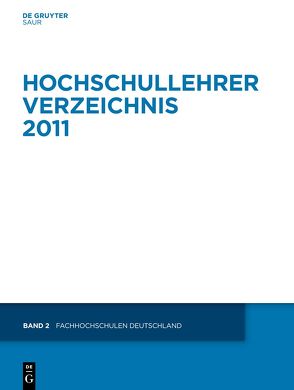 Hochschullehrer Verzeichnis / Fachhochschulen Deutschland