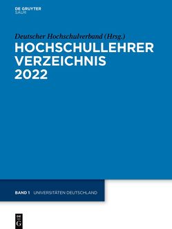 Hochschullehrer Verzeichnis / Universitäten Deutschland von Deutscher Hochschulverband