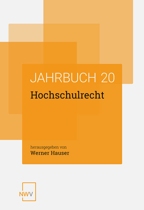 Hochschulrecht von Hauser,  Werner