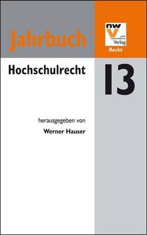 Hochschulrecht von Hauser,  Werner