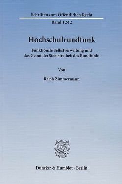 Hochschulrundfunk. von Zimmermann,  Ralph