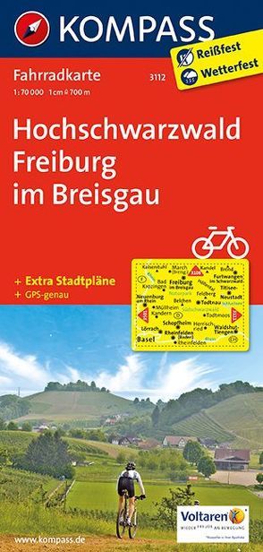 KOMPASS Fahrradkarte Hochschwarzwald, Freiburg im Breisgau von KOMPASS-Karten GmbH